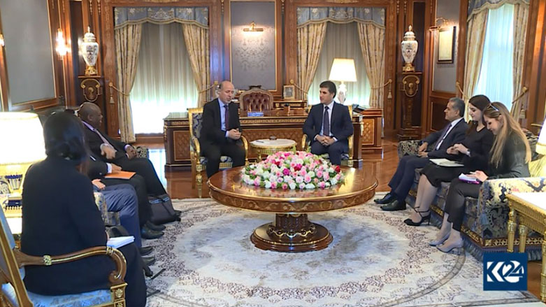 Kürdistan Bölgesi Başkanı yabancı heyetleri kabul etti